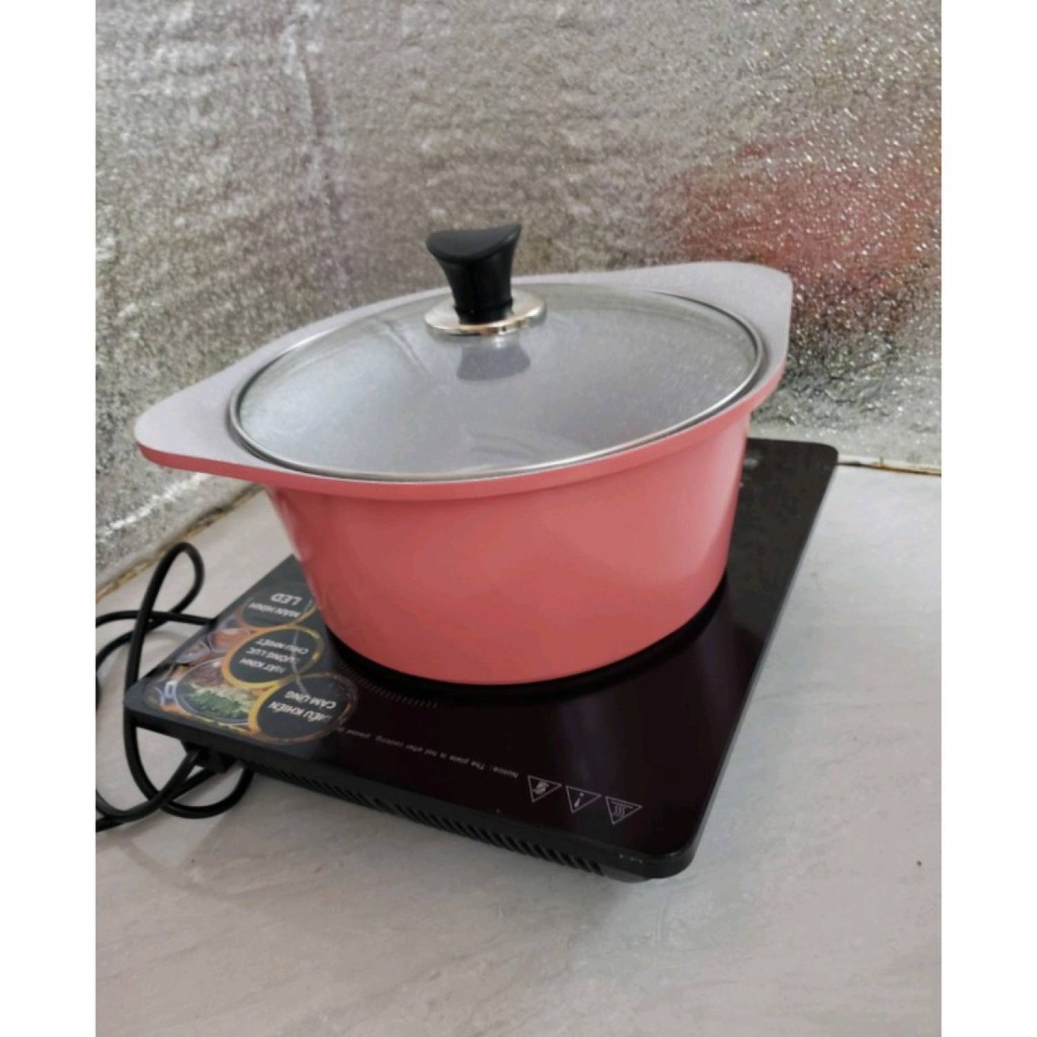 Nồi Đúc Vân Đá ECORAMIC HÀN QUỐC 16CM