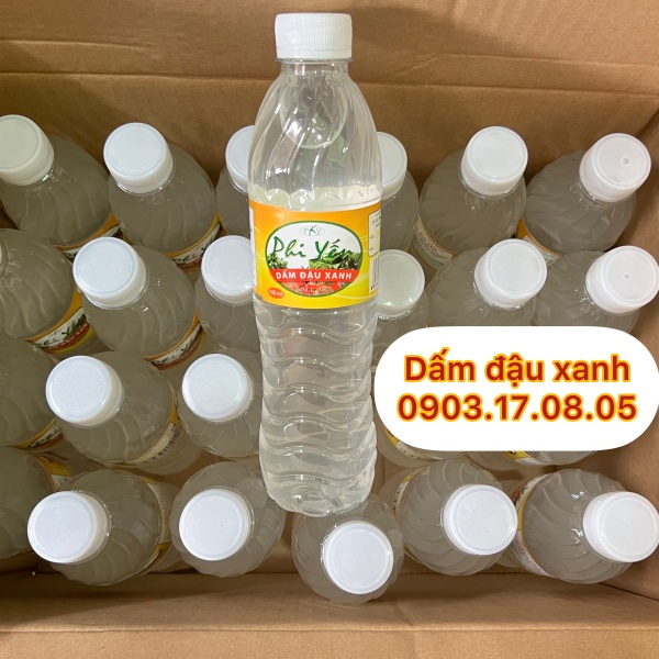 (6 chai) Dấm/Giấm nuôi đậu xanh làm kiệu Phi Yến (1.5Lx6)