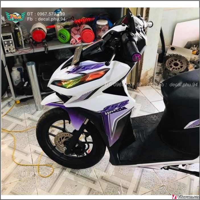 Tem rời Vario Tím Trắng (B)