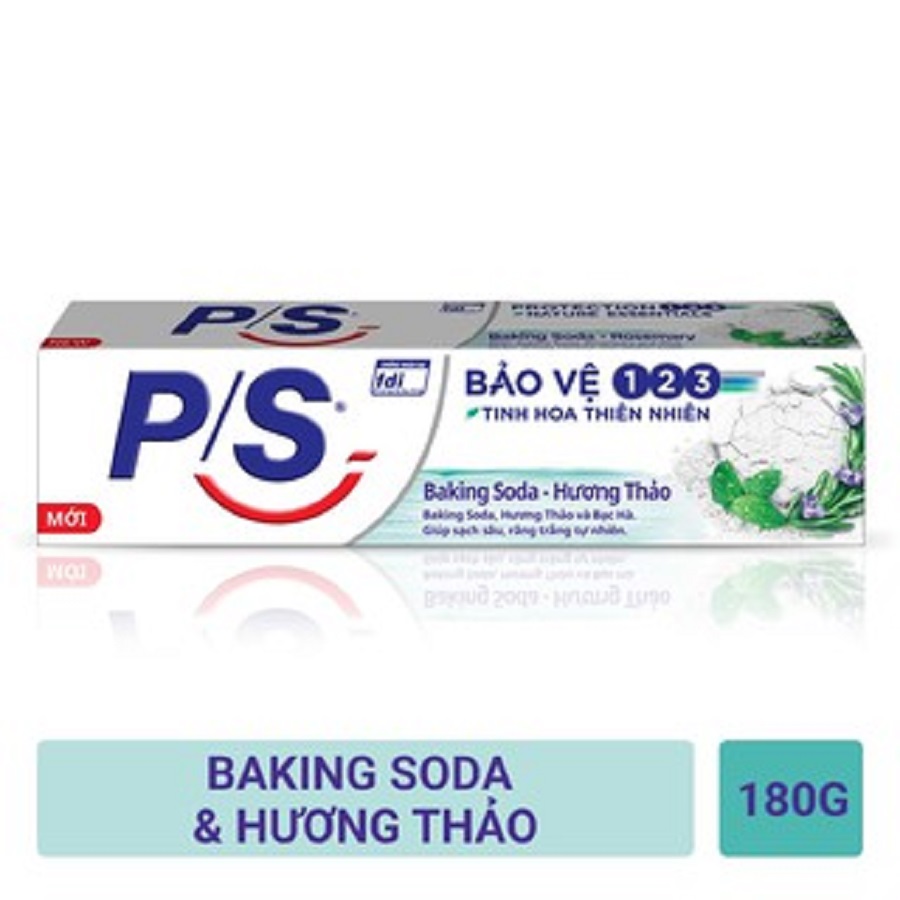Kem đánh răng ps 123 banking soda - hương thảo 180g