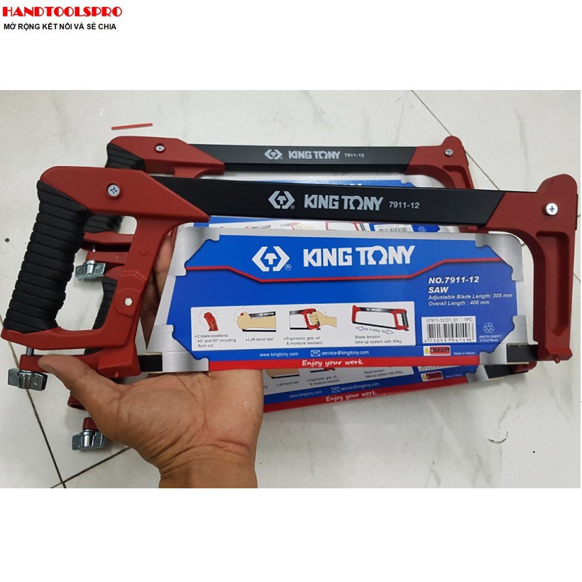 305mm Cưa sắt đỏ đen Kingtony 7911-12