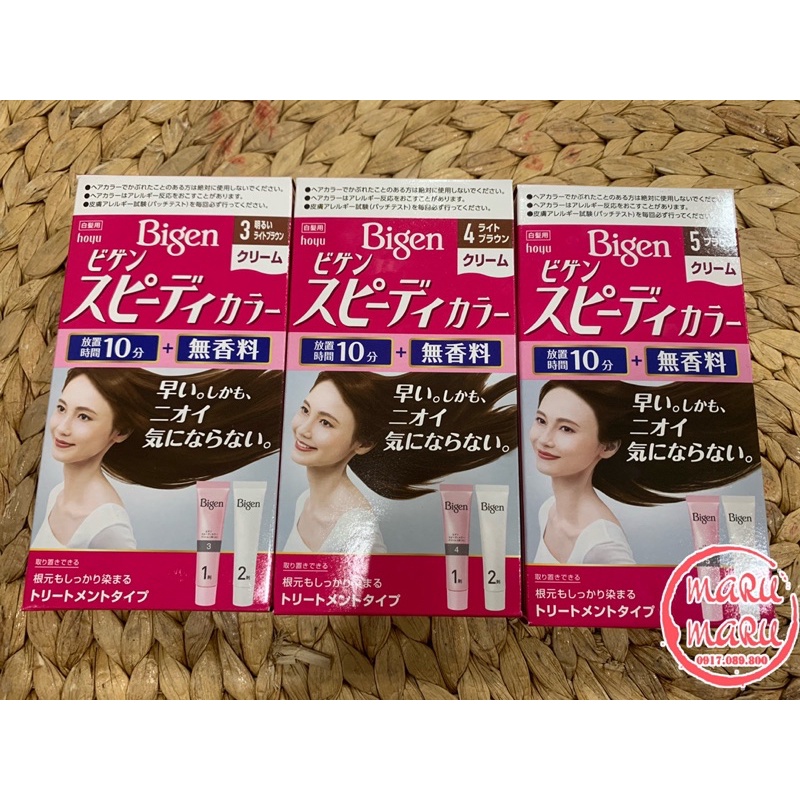 thuốc nhuộm bigen nhật đủ số