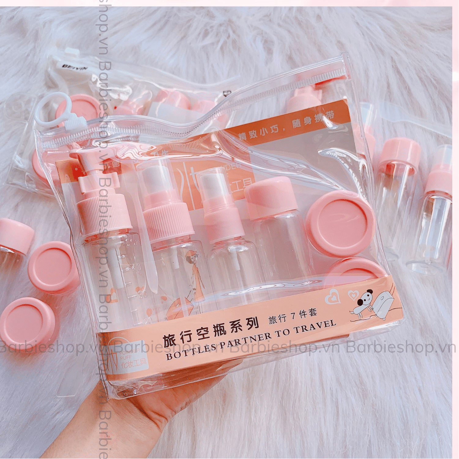 Bộ Chiết Mỹ Phẩm Du Lịch Mieivc Hàn Quốc (5 Món/6 Món)
