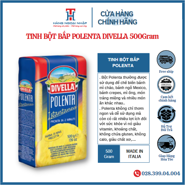 polenta Divella 500grams [Italian]