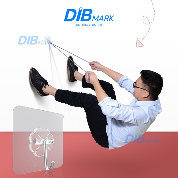 COMBO 10 MÓC TREO DÁN TƯỜNG SIÊU CHẮC [TRONG SUỐT]