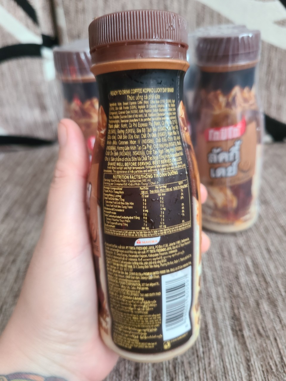 Cà phê sữa kopiko lucky day 180ml