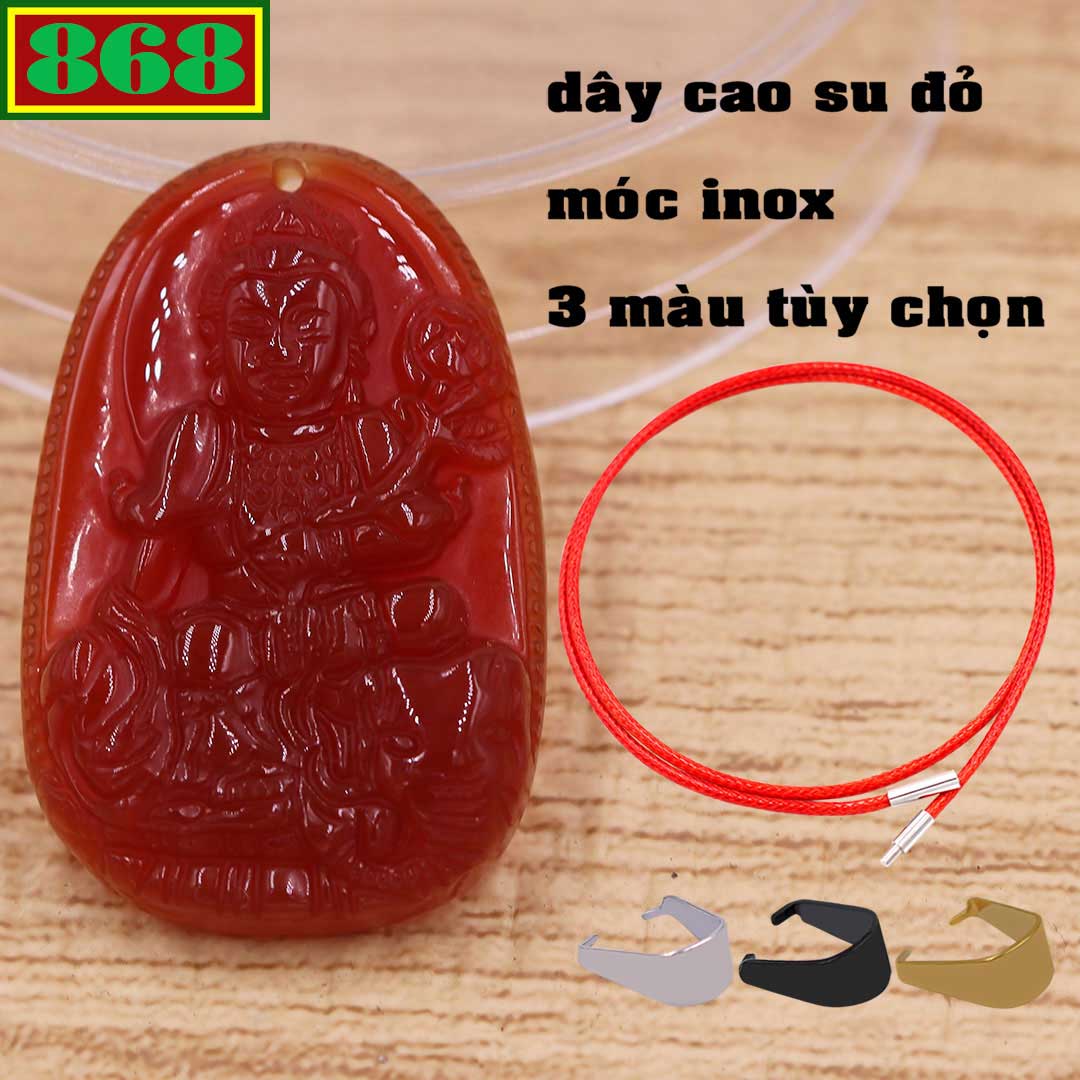 Face Buddha Samantabhadra Bodhisattva red agate attached necklace rope rubber red, buddha pendant the par, real smart vương-a di đà-đại Japanese Tathagata-Grand World chí-hư not tạng-phổ hiền-thiên craft favor nhãn-văn revengeful