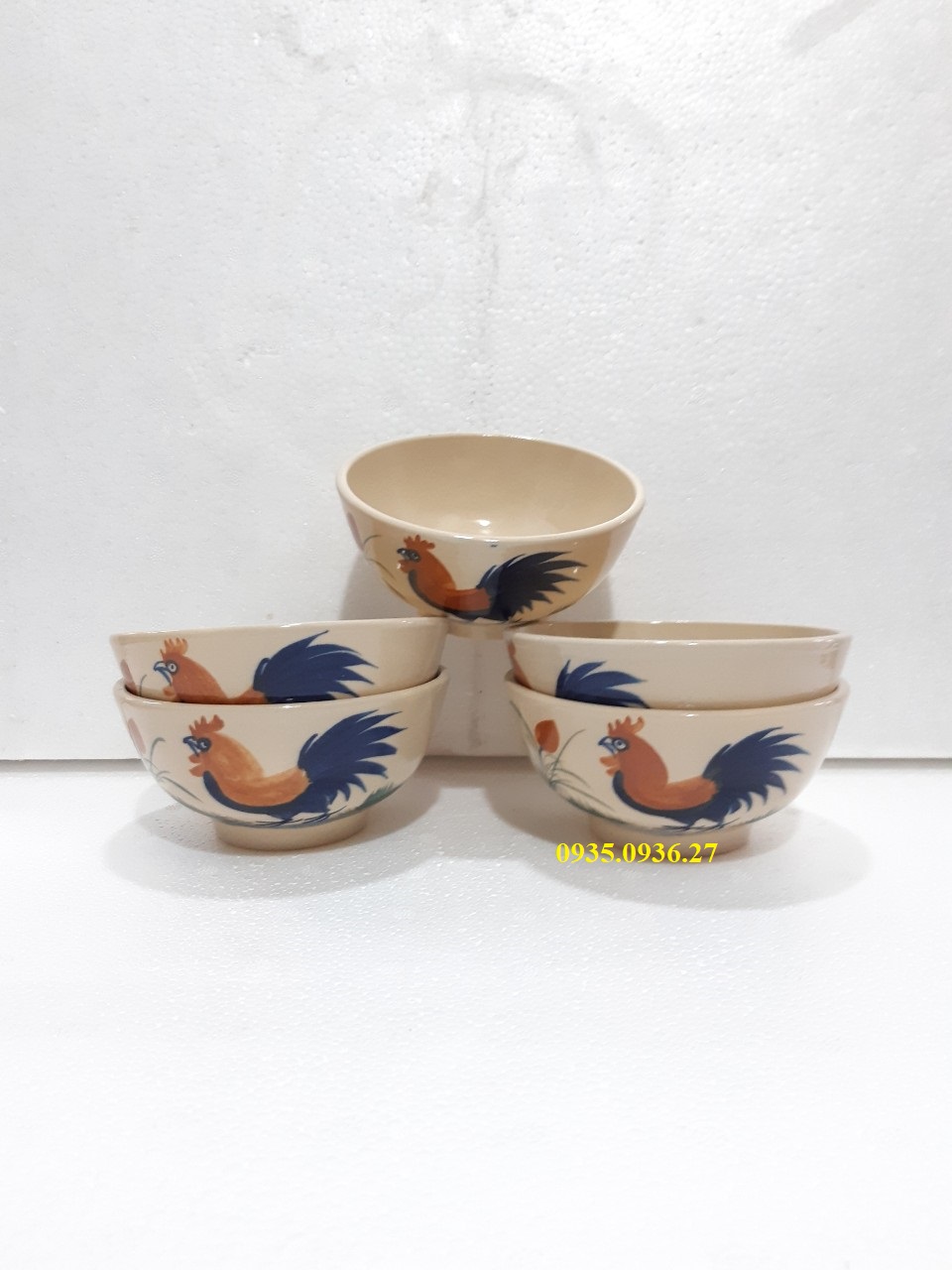 Chén cơm con gà 10 cái ( chén sứ bao đẹp)