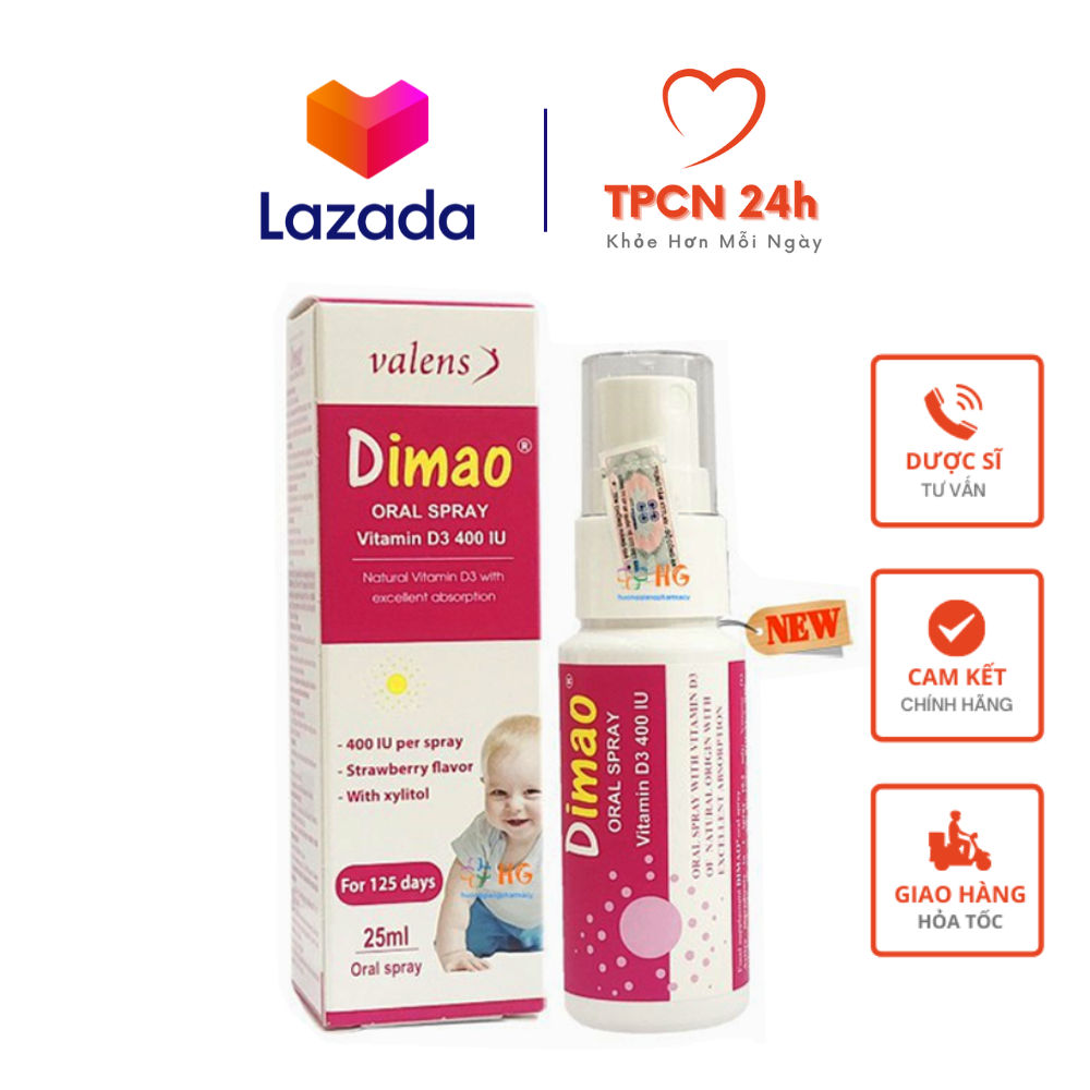 Dimao - bổ sung vitamin d3 400iu dạng xịt