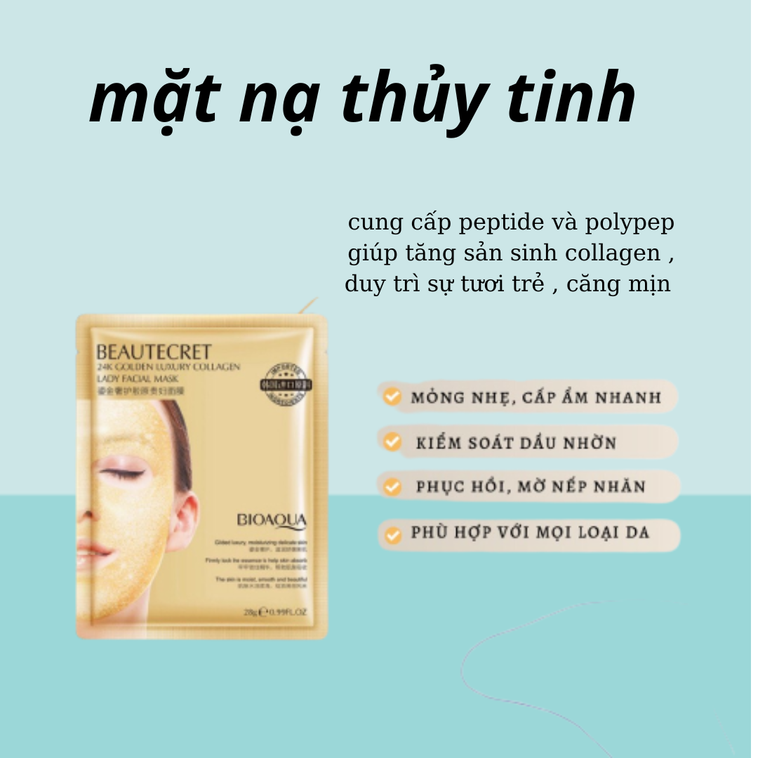 MẶT 𝐍𝐀̣ THỦY TINH THẠCH TRONG SUỐT - 𝐁𝐈𝐎𝐀𝐐𝐔𝐀