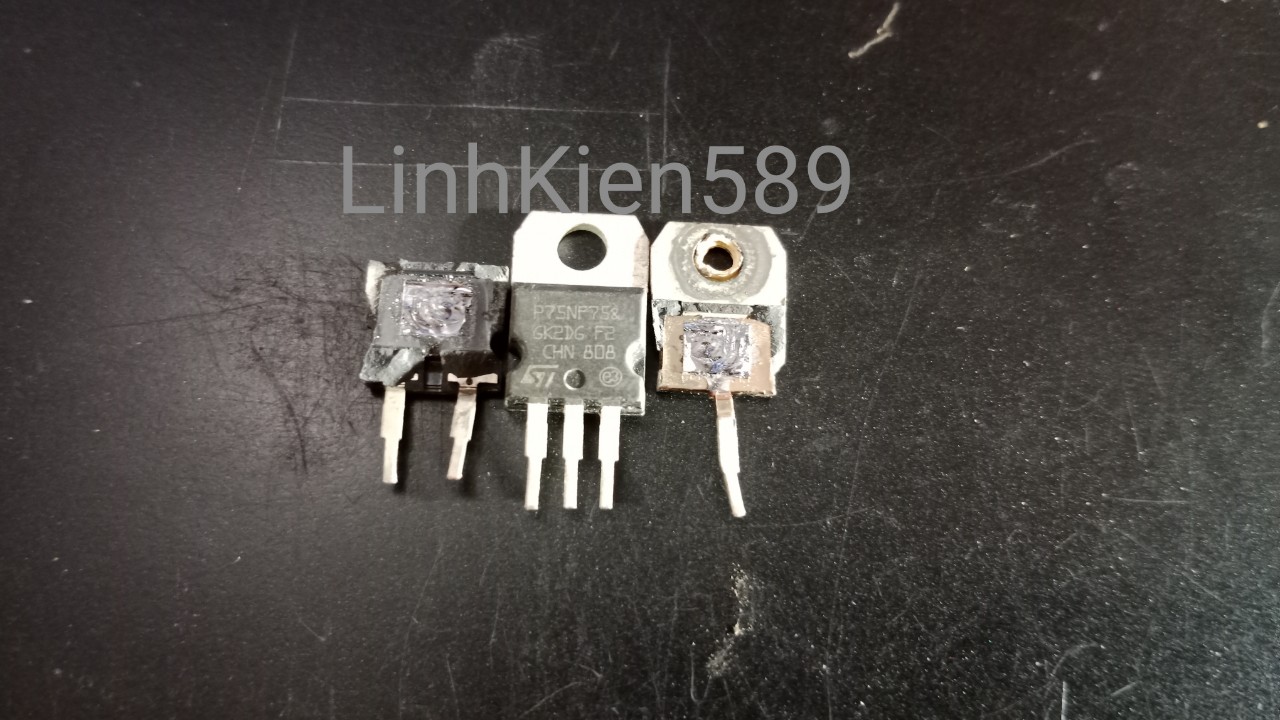 P75NF75 75NF75 CHÍNH HÃNG ST THÁO MÁY 75A 75V