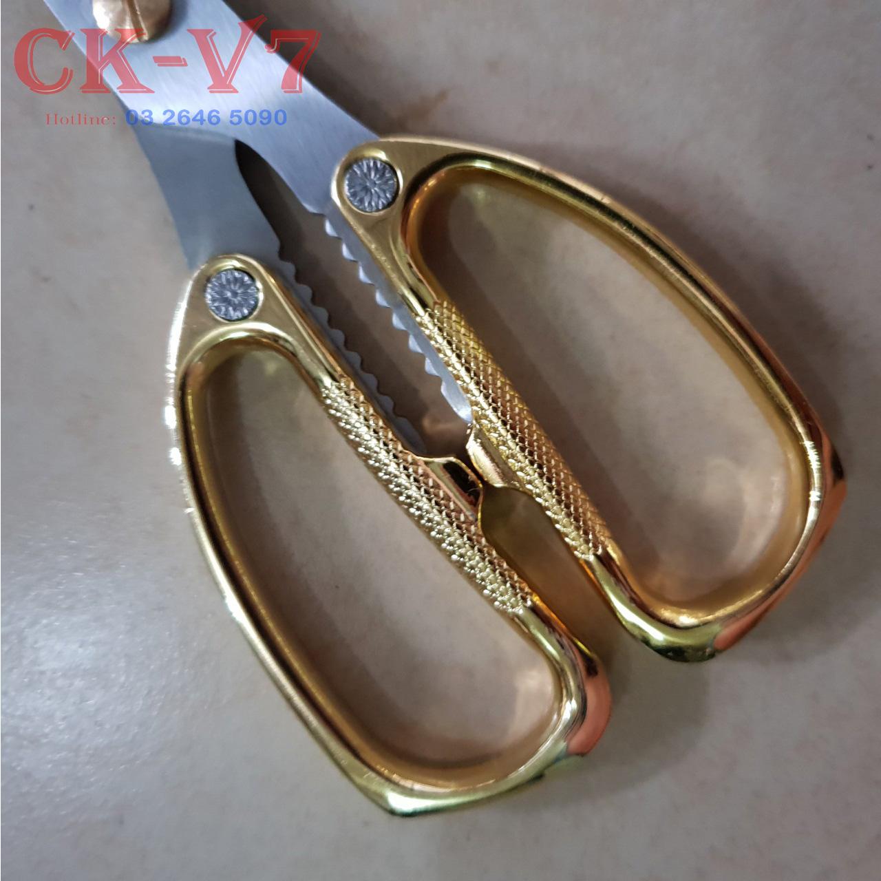 kéo cắt thực phẩm cán vàng sang trọng siêu sắc