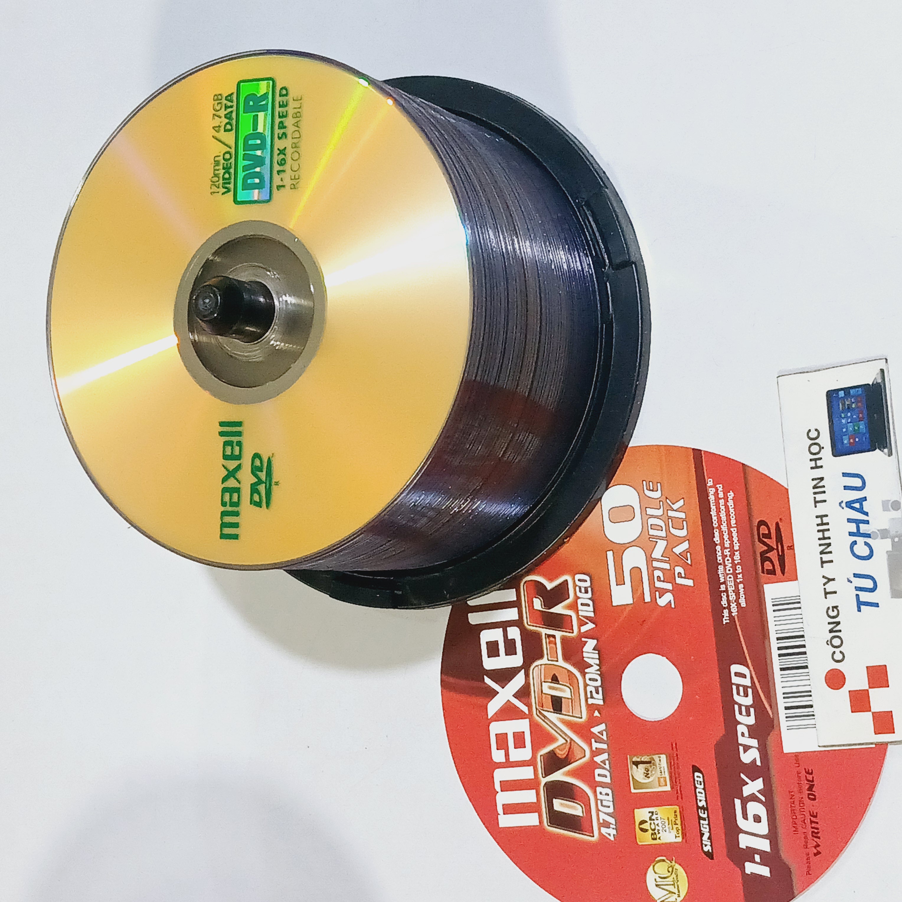 Đĩa DVD MAXELL 4.7GB DATA (1-16X Speed / 4.7GB DATA / 120MIN VIDEO) / Lốc 50 Đĩa