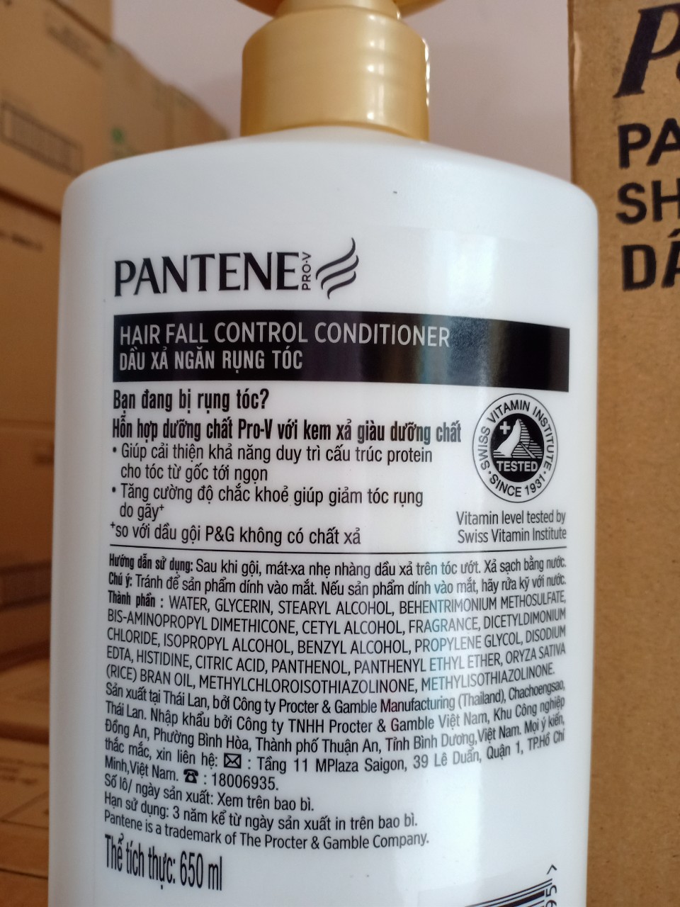 Dầu xả PANTENE ngăn rụng tóc 650G SX 01/2024