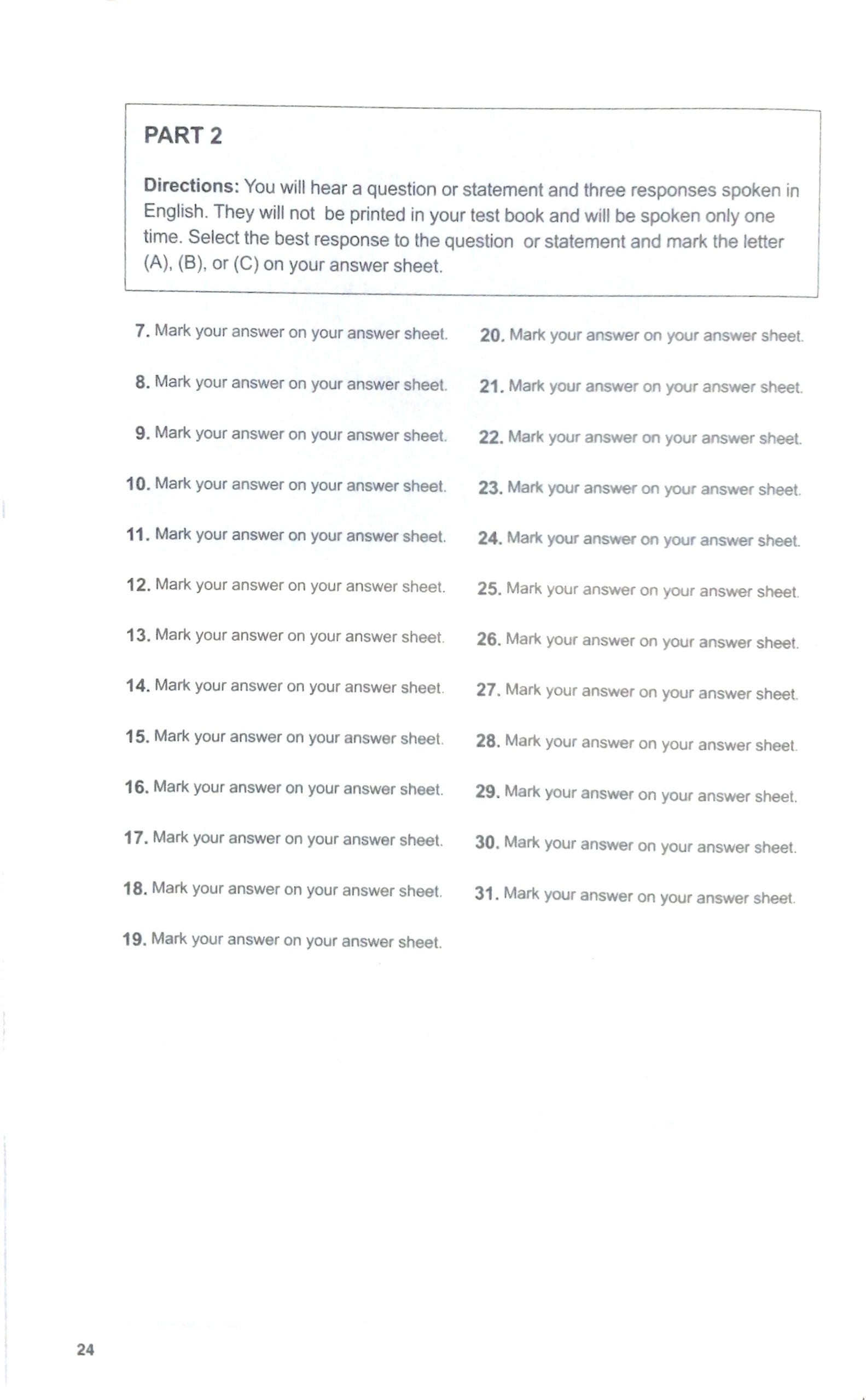 Sách Mới Alphabooks - YBM Actual Toeic Tests LC 1000 - Vol 1