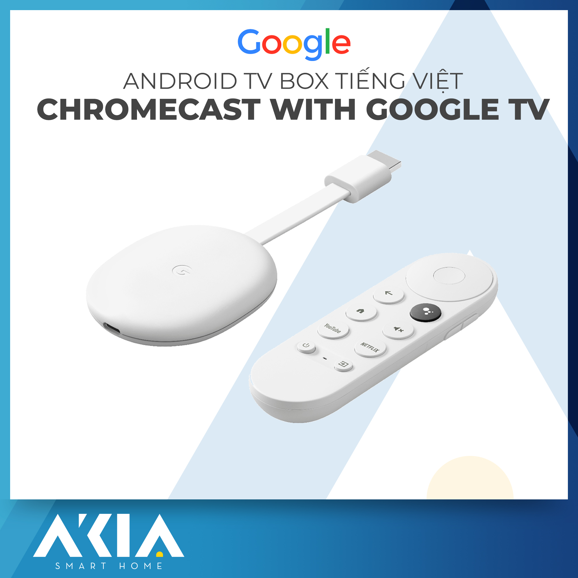 Chromecast with Google TV - Android TV Box biến TV thường thành Smart Tivi