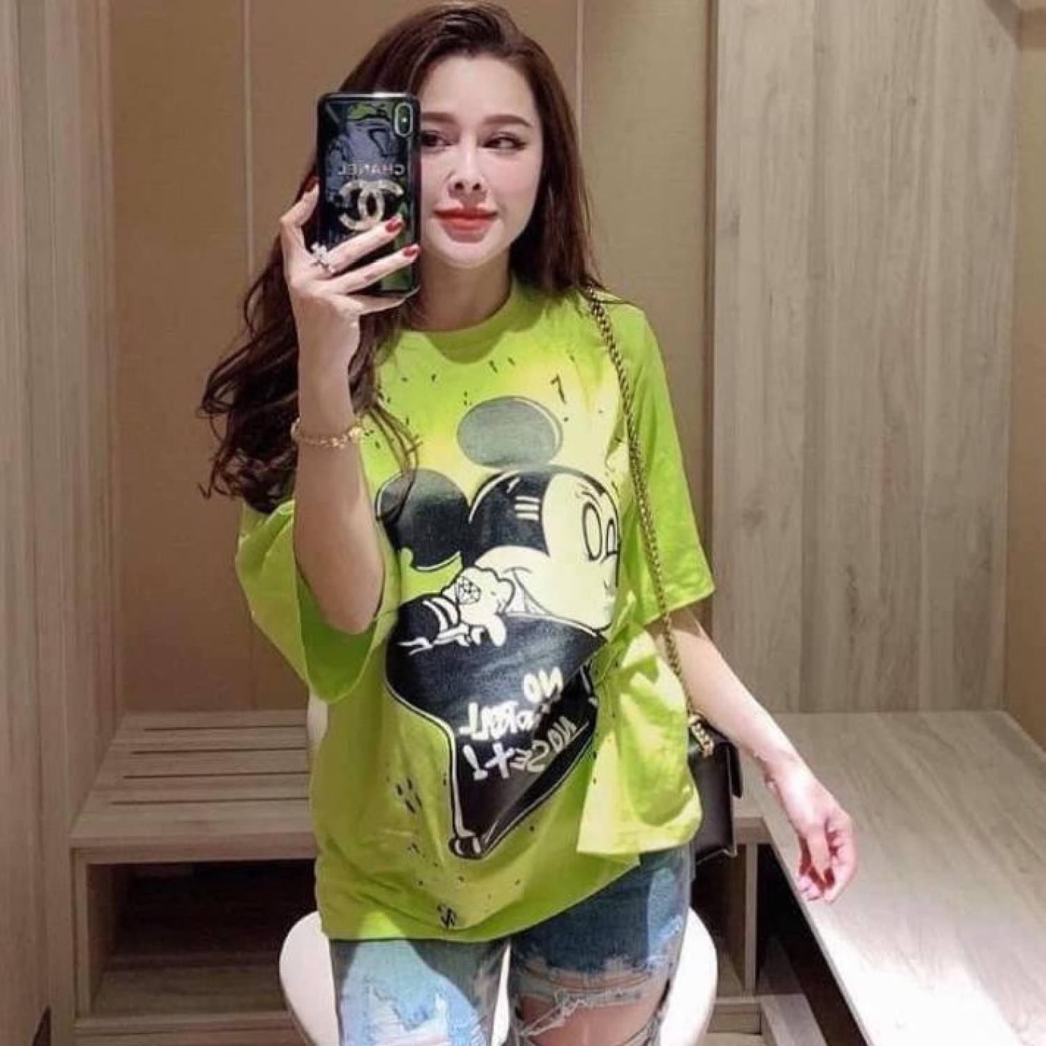 Áo phông nữ micky quay lưng
