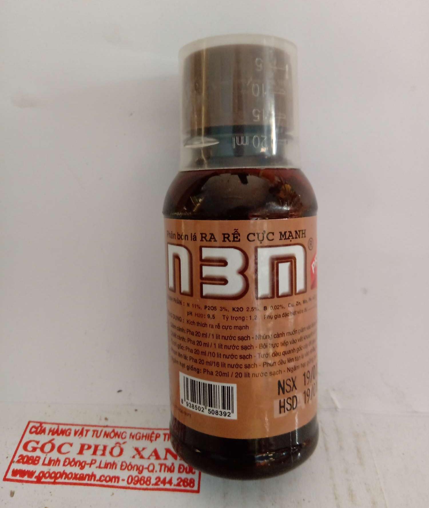 Kích rễ cực mạnh N3M PRO 100ml Kích ra rễ cực mạnh trên tất cả các loại cây: cây ăn trái, cây công nghiệp, cây kiểng và hoa