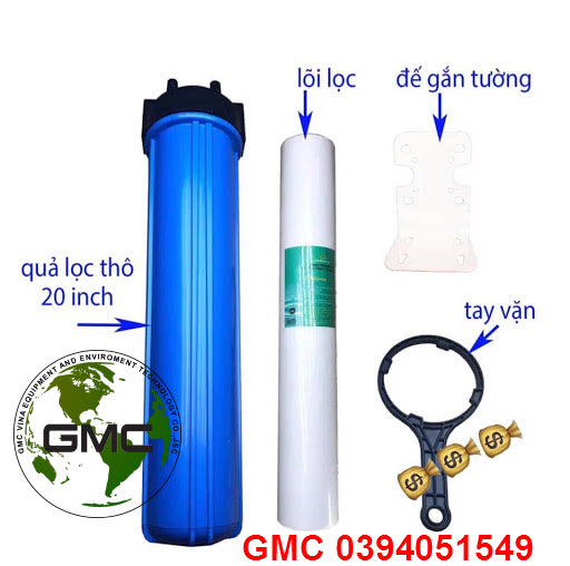 cốc lọc 20inch đơn xanh - trắng