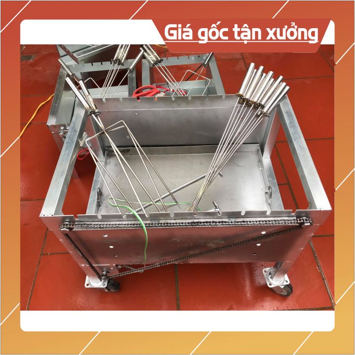 bếp nướng than hoa 10 xiên(tặng kèm 10 xiên thẳng và 2 xiên 3 chạc)