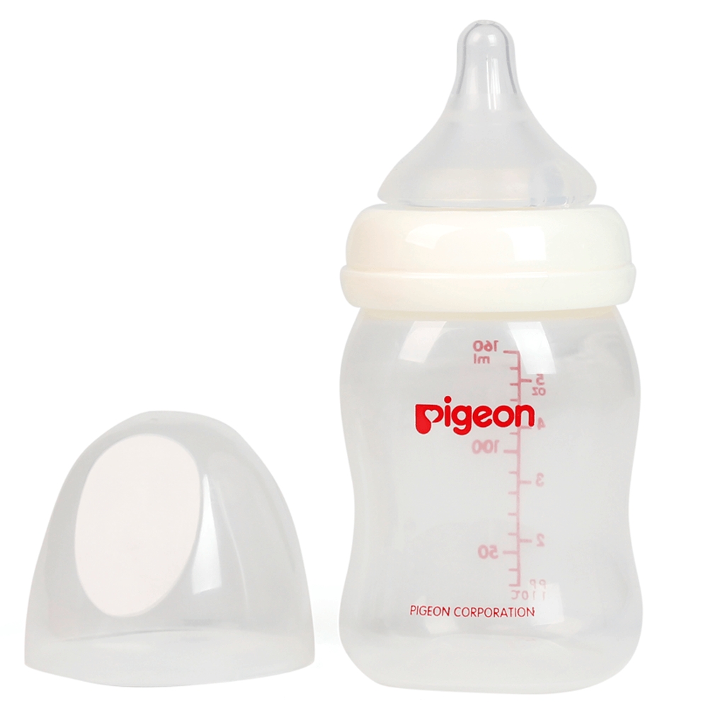 Bình sữa Pigeon nhựa PP Plus cổ rộng (160ml)
