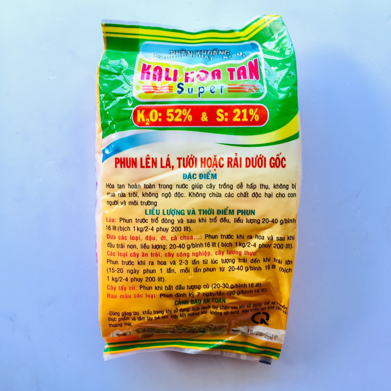 Phân khoáng Kali Sunphat K2SO4 - Gói 100GR