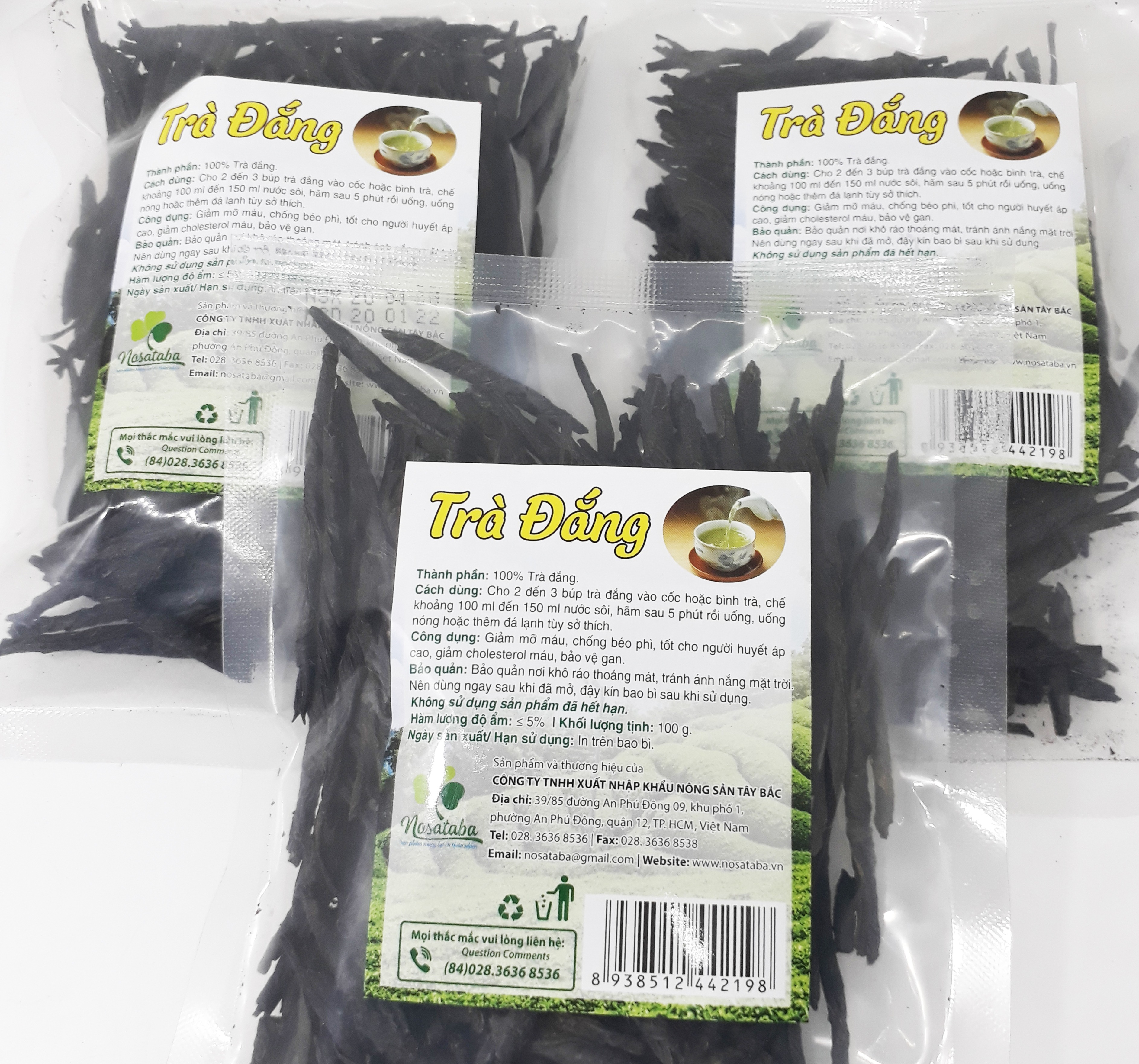Trà đắng chất lượng cao - 2 gói (100g/gói)