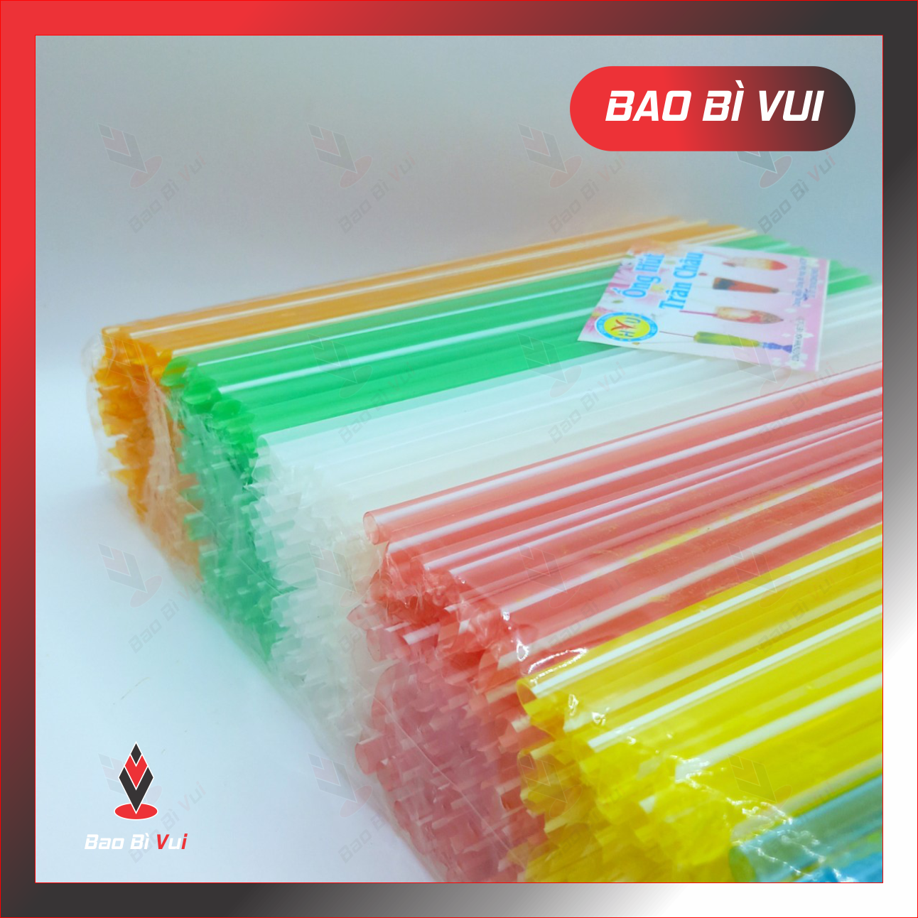 Bịch 500G Ống Hút Nước Mía Đầu Nhọn