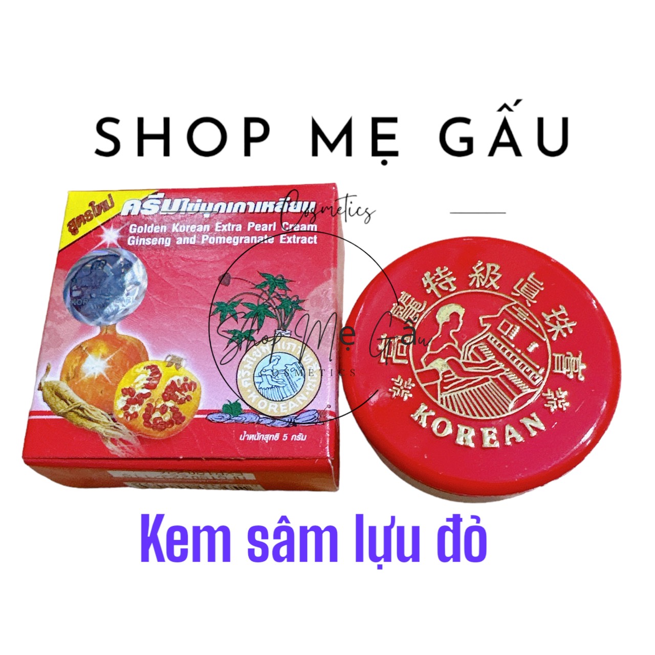 Lẻ 01 hộp kem sâm vàng, đỏ, hồng thái