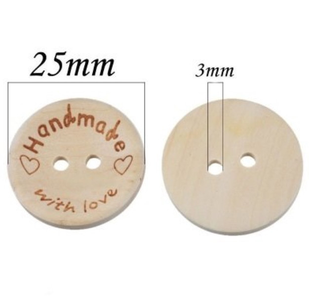 ❤️ RẺ VÔ ĐỊCH ❤️ Cúc Gỗ Handmade (Combo 10 chiếc)