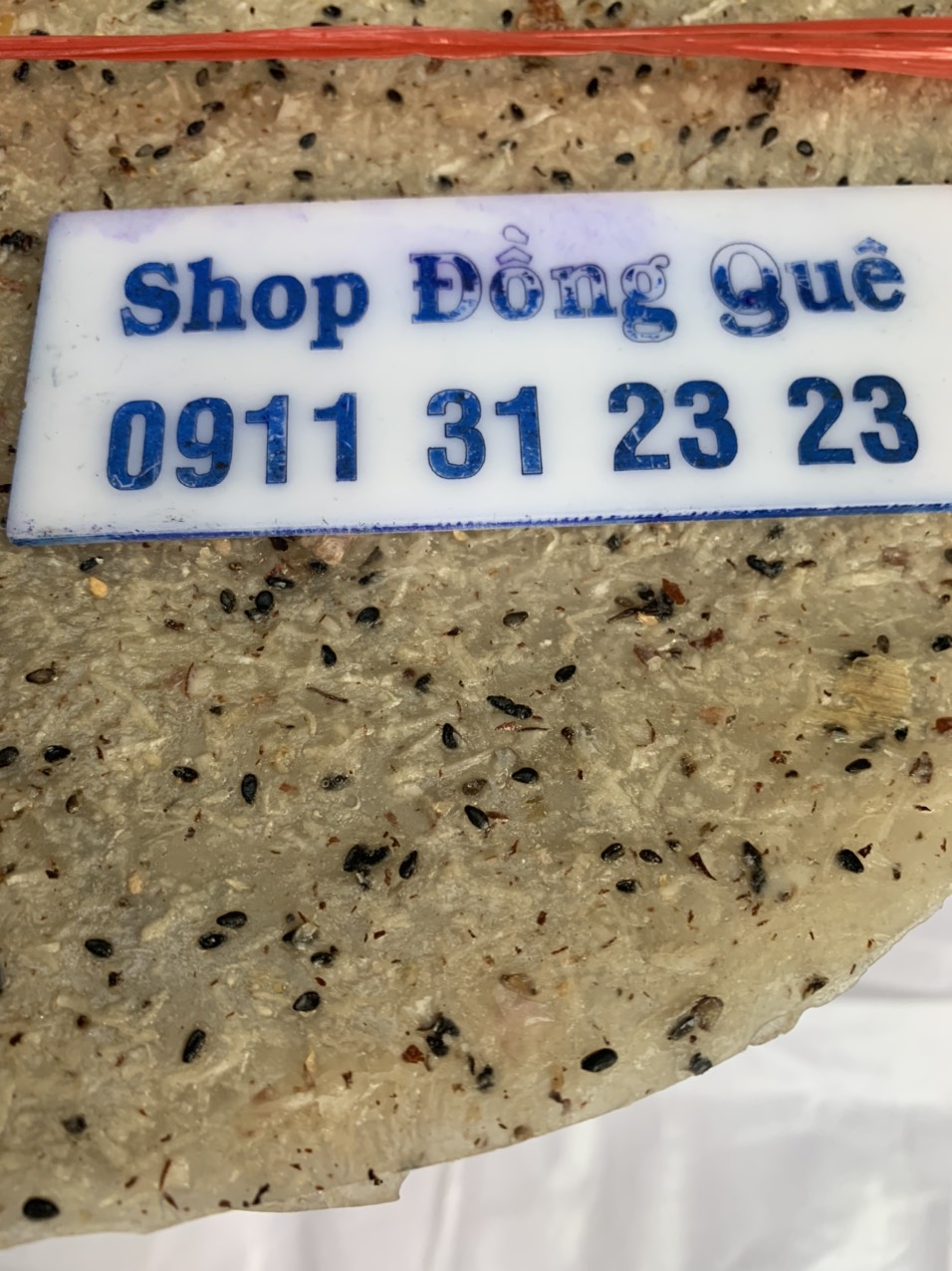 10 BÁNH TRÁNG NƯỚNG NƯỚC CỐT DỪA MÈ ĐEN 28cm