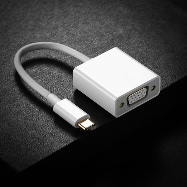 Cáp chuyển đổi typeC sang VGA VS - hỗ trợ FullHD (Màu Random) - Nhất Tín Computer