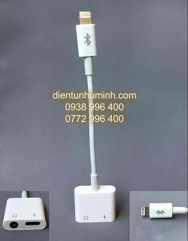 Chia Tai Nghe iphone kết hợp Bluetooth Lightning 1 ra 2 Sạc Lightning và 3.5 Âm Thanh Cho IPhone 5.6.7.8.X.ipad