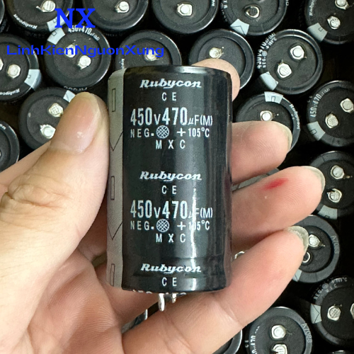 Tụ Rubycon 470u450V tháo máy đẹp xịn