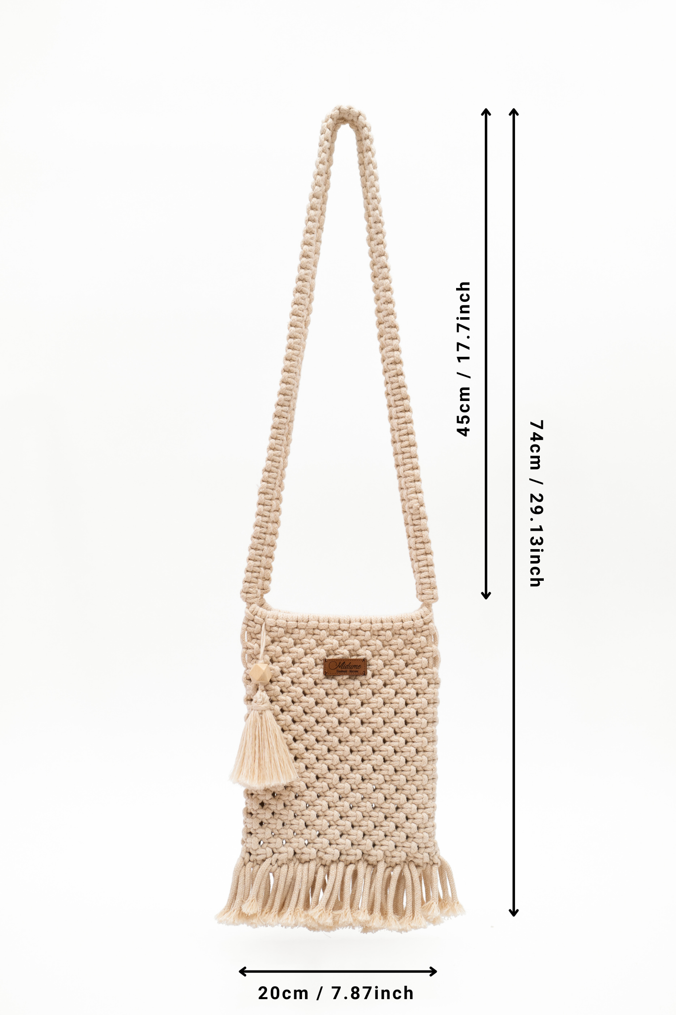 Túi xách đeo chéo Macrame phong cách boho chic, vintage