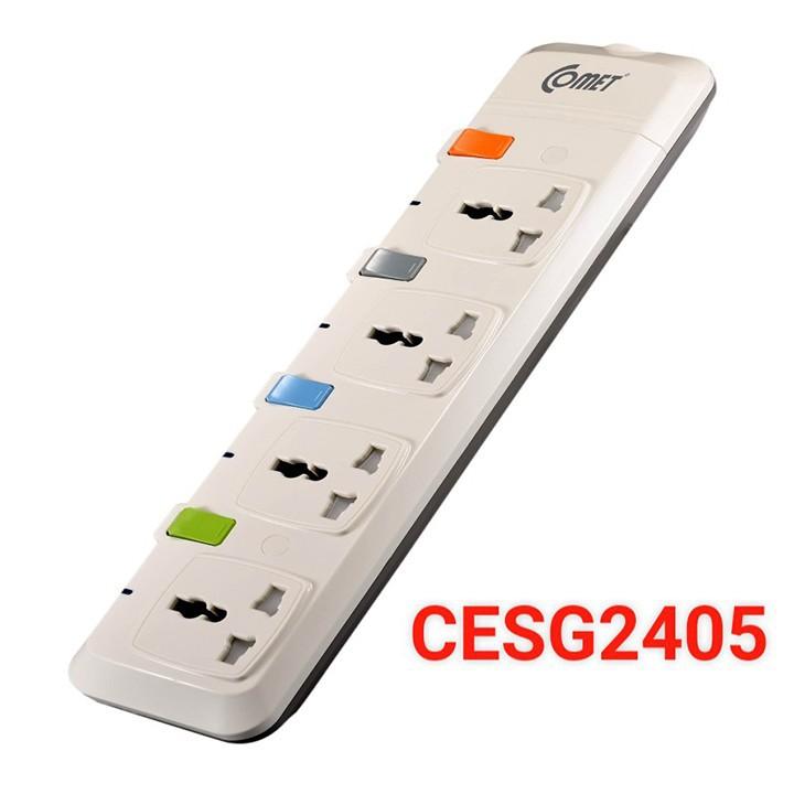 Ổ Cắm Điện Comet CESG2405 – 4 Ổ Đa Năng, Dây 5m, An Toàn Tuyệt Đối Cho Gia Đình Bạn