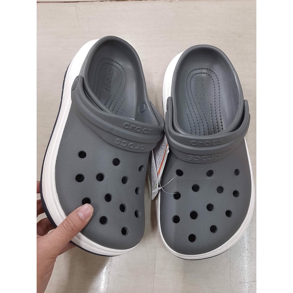 mẫu mới] Dép sục band force Crocs đế cao nam nữ, sục đi mưa gió, giá đang  siêu rẻ, PB86 