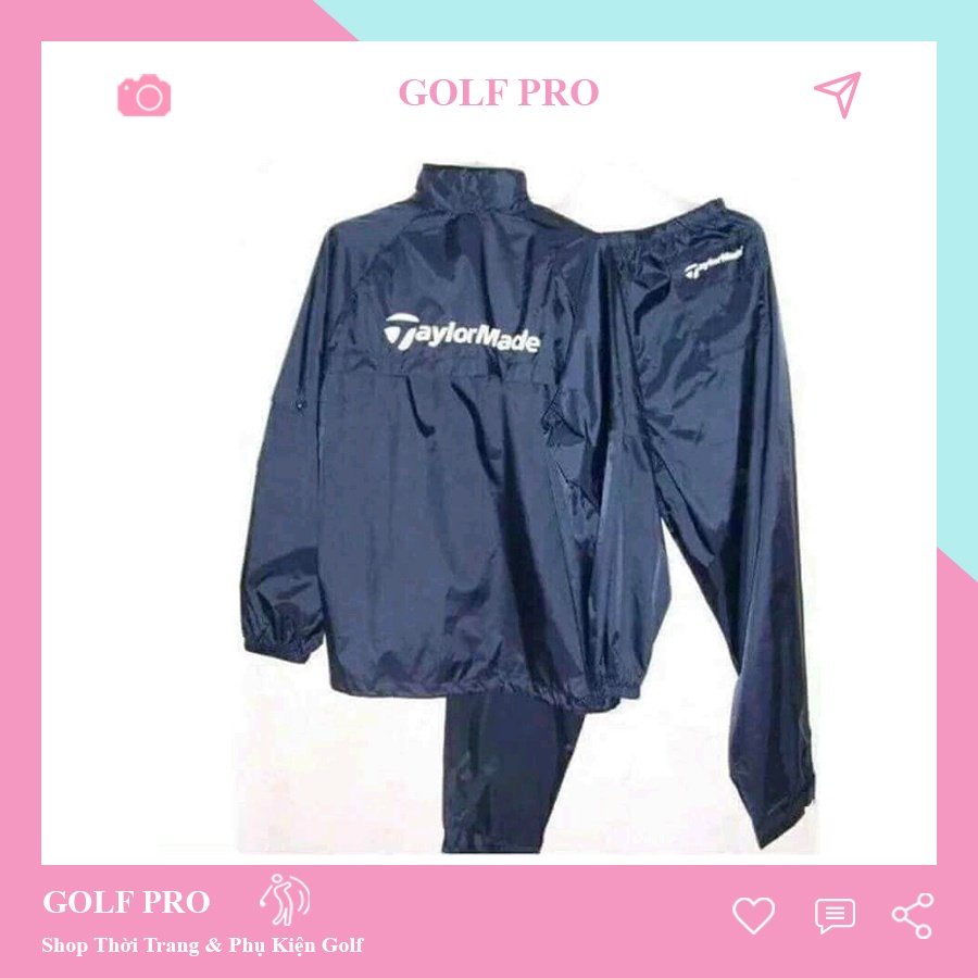 Áo mưa golf rất nhẹ cực bền chống nước tốt các hãng cao cấp shop golf pro am001