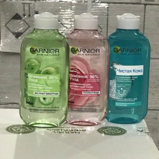 [HCM]Nước hoa hồng Garnier HỒNG da nhạy cảm