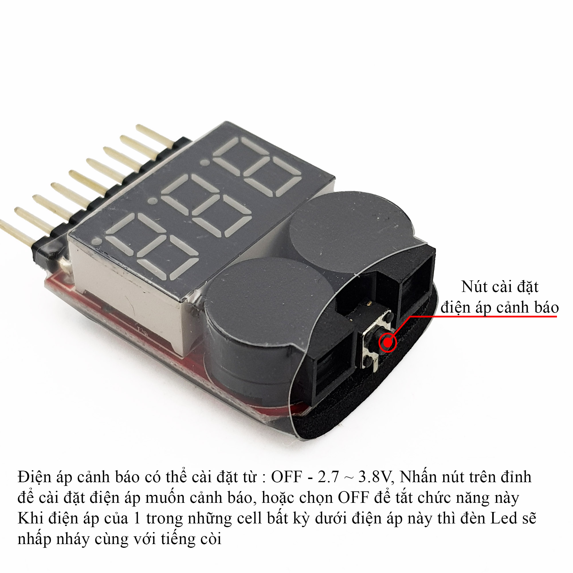 Mạch test pin kiểm tra đo pin LiPo
