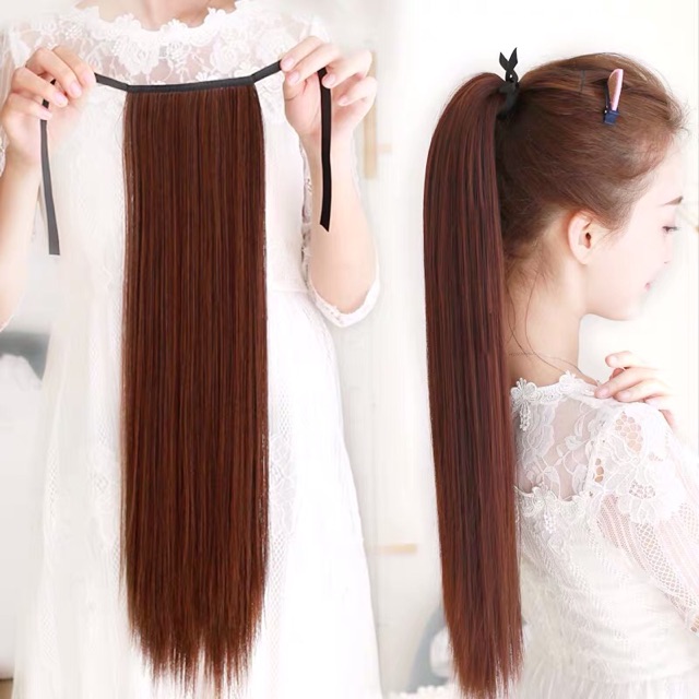 🎁 Tóc Cột🎁 Cột Tóc Thẳng Đủ Màu Đủ Độ Dài Chất Tơ Cao Cấp Sỉ 35K