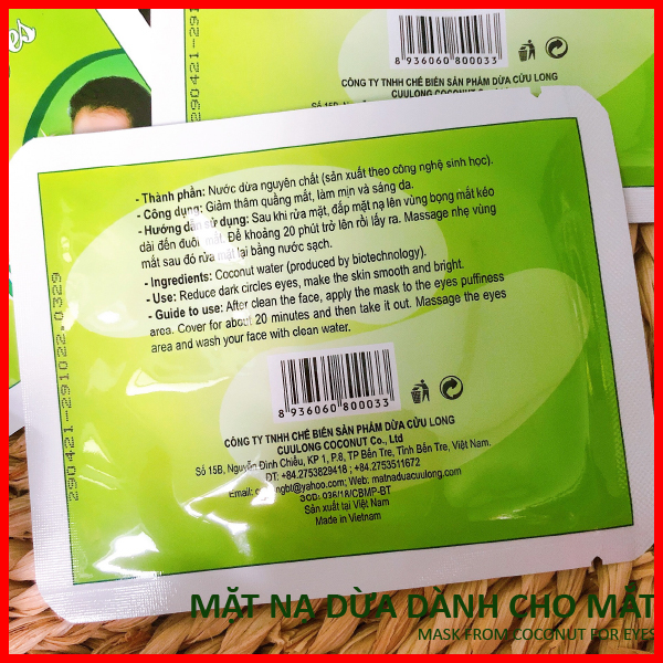 Miếng Đắp Mí Mắt Cửu Long 1 Hộp
