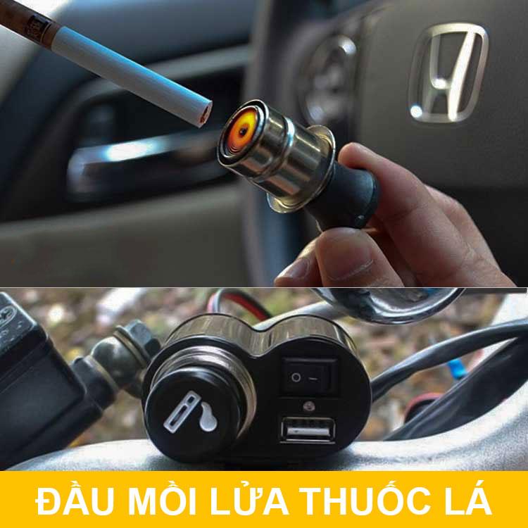 [HCM]Đầu mồi lửa trên ôtô xe máy 12V 24V