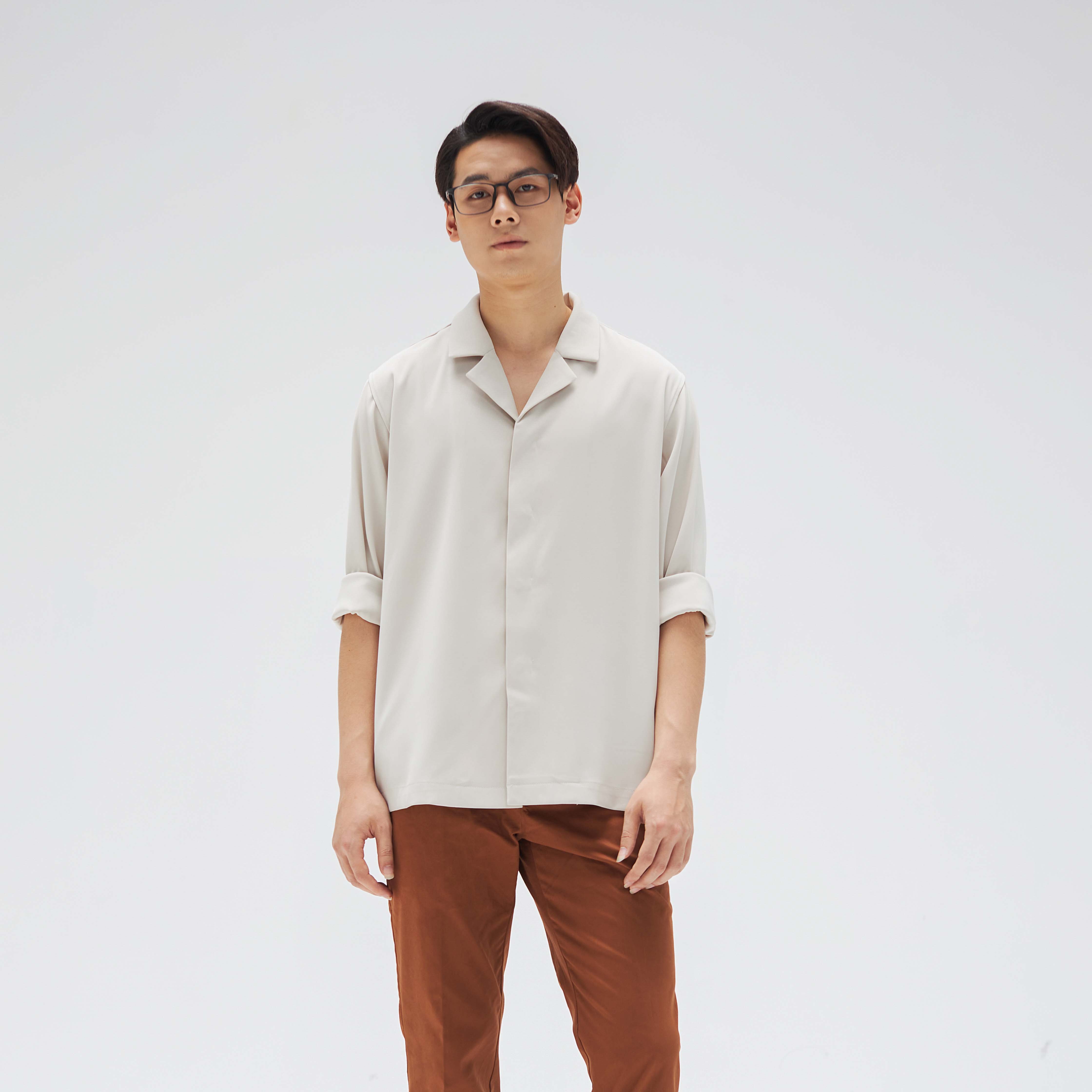 Áo sơ mi cổ bẻ ve LOOK BASIL SHIRT