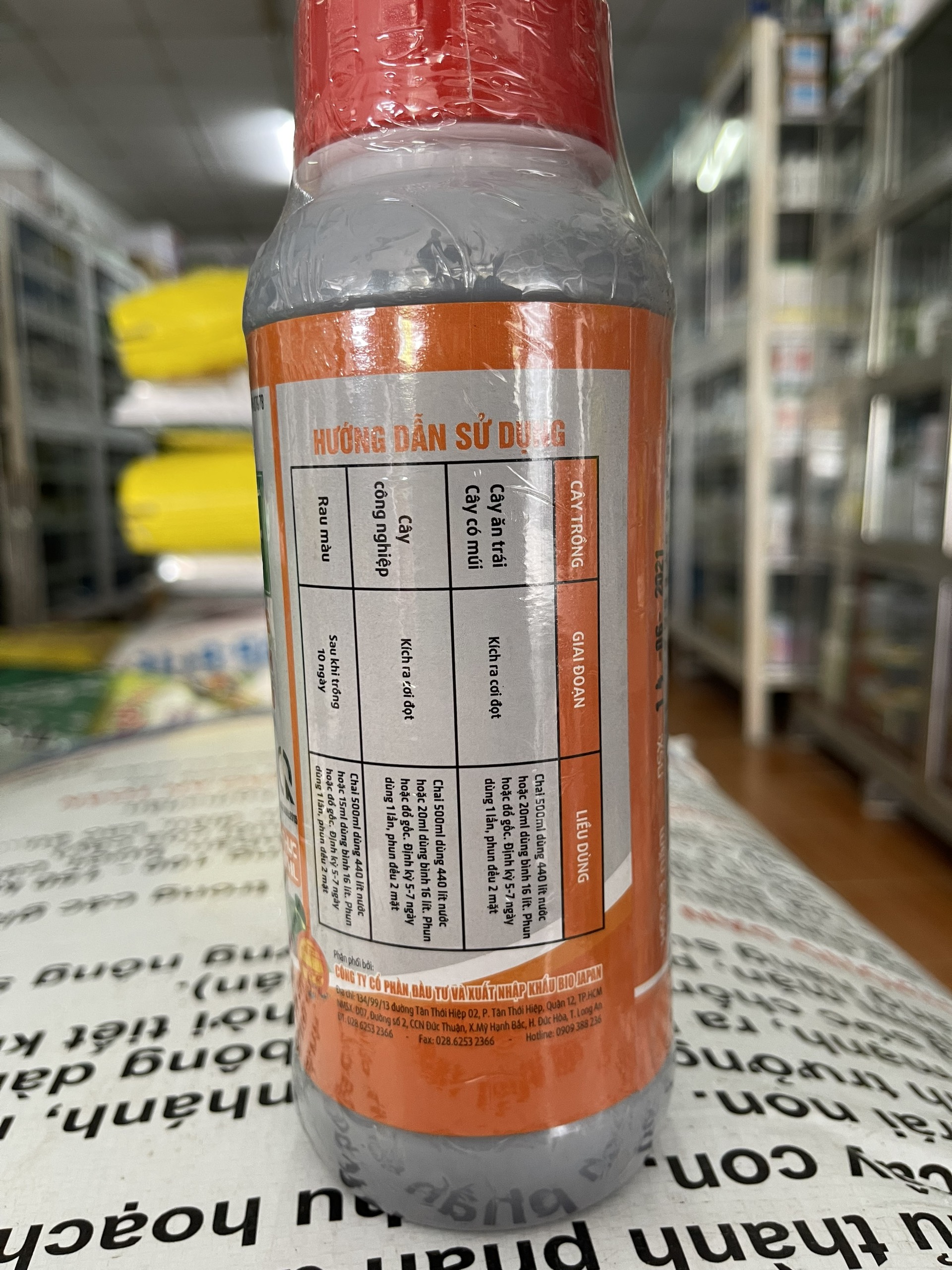 VUA VỌT ĐỌT BIO JAPAN 500ML