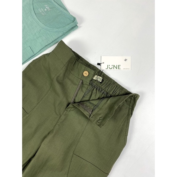 [New] Quần baggy cạp liền chất Linen - June