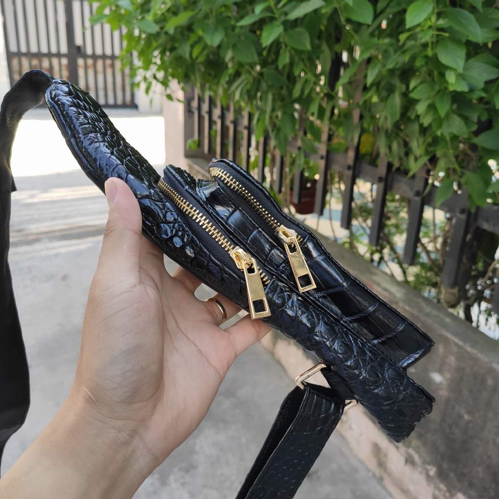 [FREE SHIP] Túi nam đeo ngực [GÙ CÁ SẤU ĐẲNG CẤP ĐÍCH THỰC]