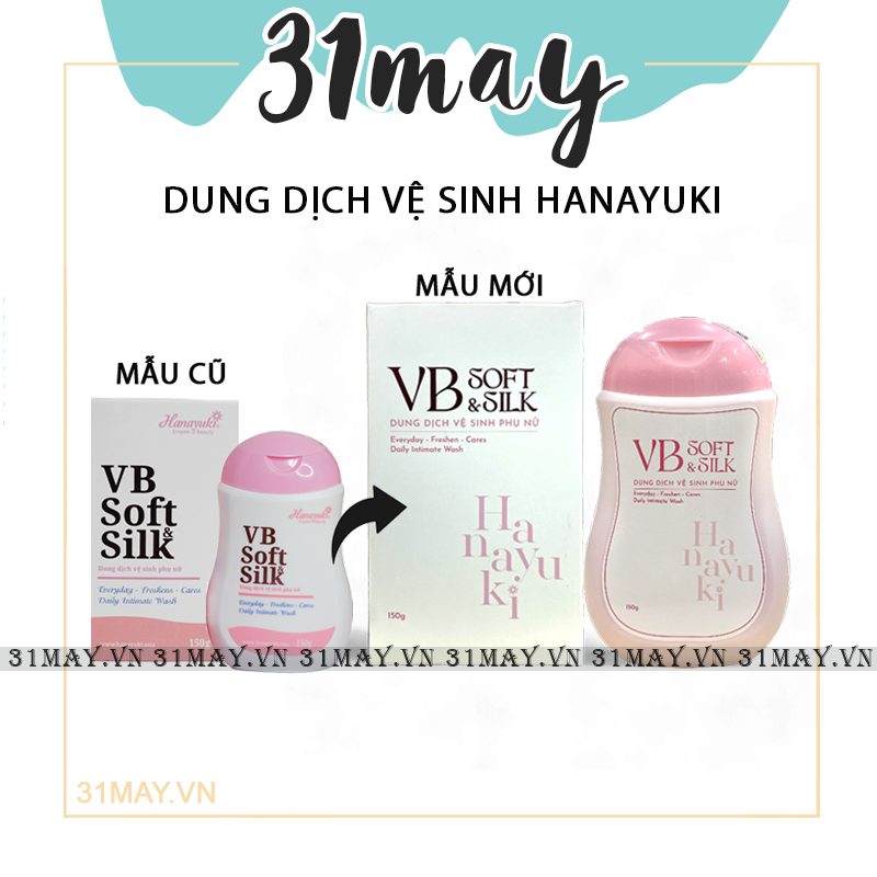 Dung dịch vệ sinh hana màu hồng vb soft silk chính hãng hanayuki