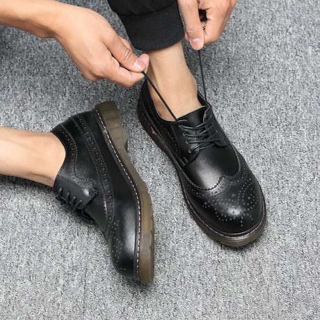 giày đốc nam da bò cao cấp bảo hành 12 tháng [đốc lỗ] đẹp
