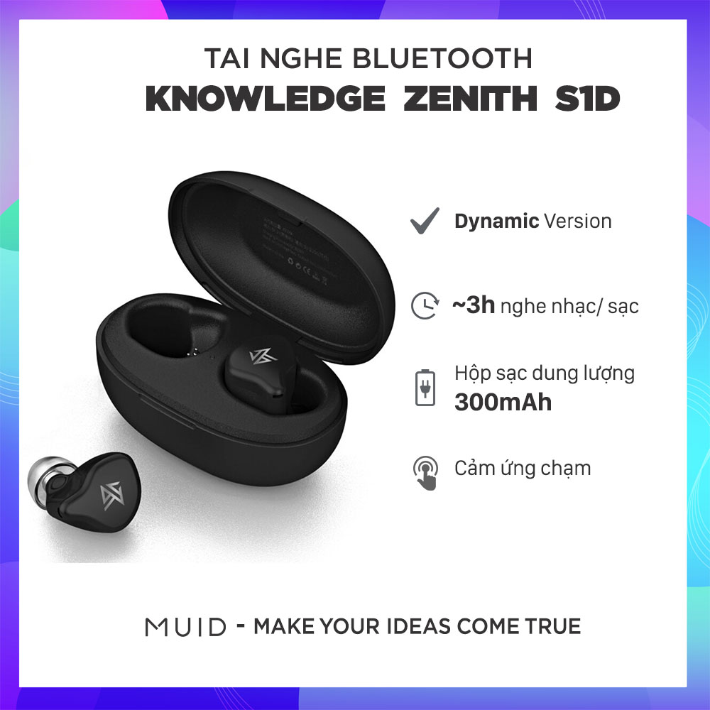 Tai Nghe True Wireless Knowledge Zenith KZ S1 / S1D